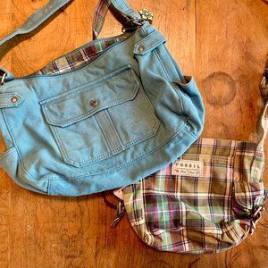 Two Fossil Crossbody Bags